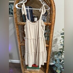 Babydoll boho cream dress